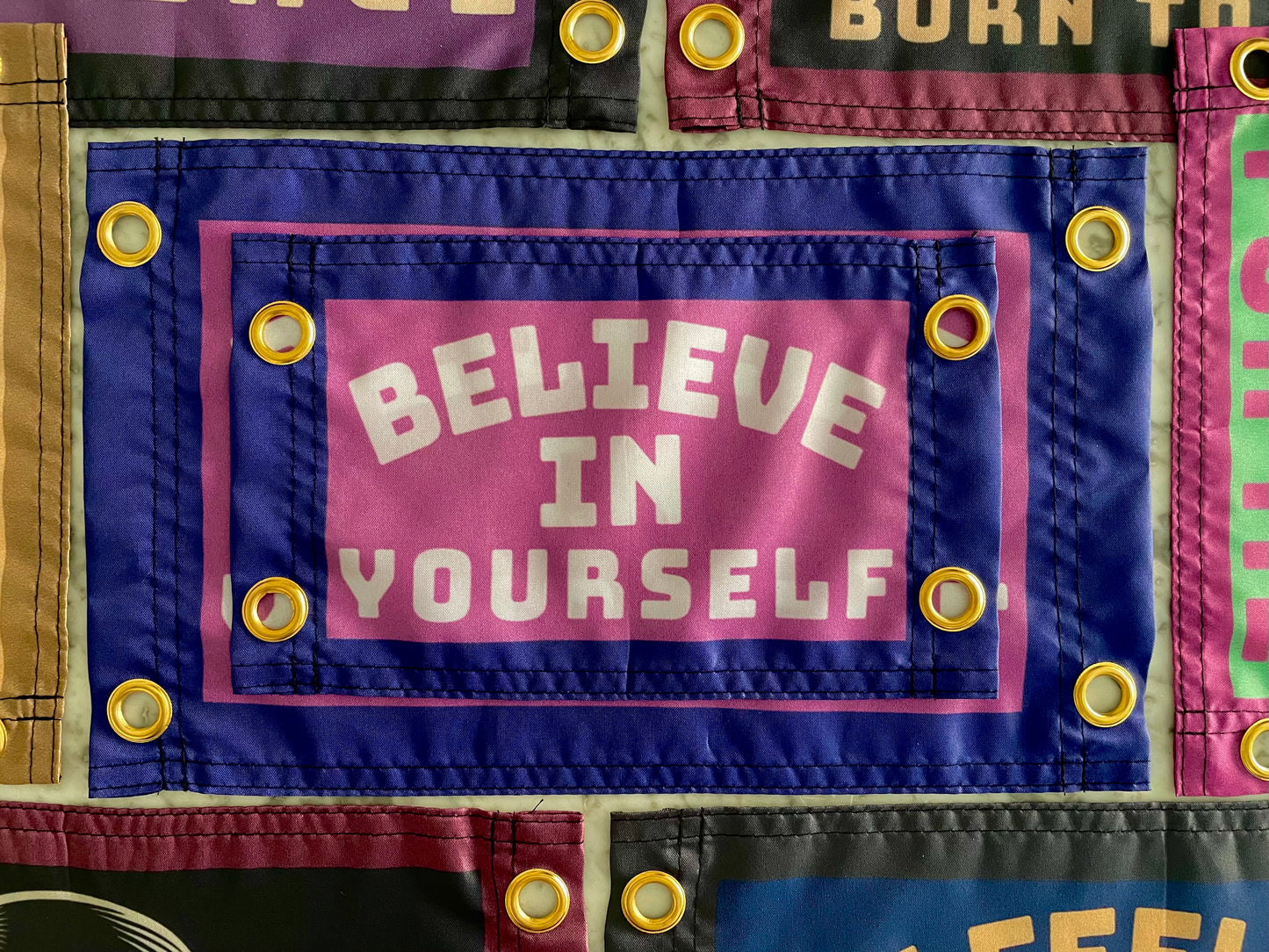 'BELIEVE IN YOURSELF' Mini Miniature Flag Pennant