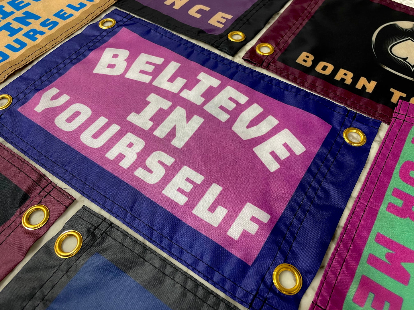 'BELIEVE IN YOURSELF' Mini Flag Pennant