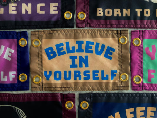 'BELIEVE IN YOURSELF' Mini Miniature Flag Pennant #2