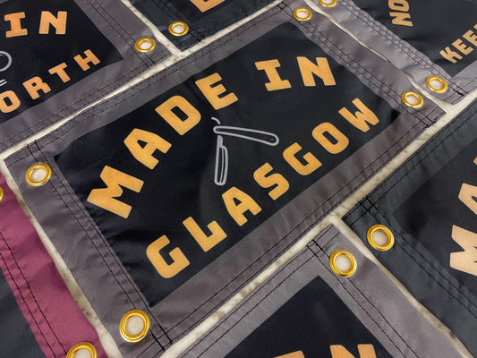 'MADE GLASGOW - RAZOR' Mini Flag Pennant