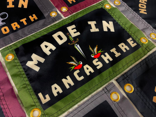 'MADE IN LANCASHIRE' Mini Flag Pennant