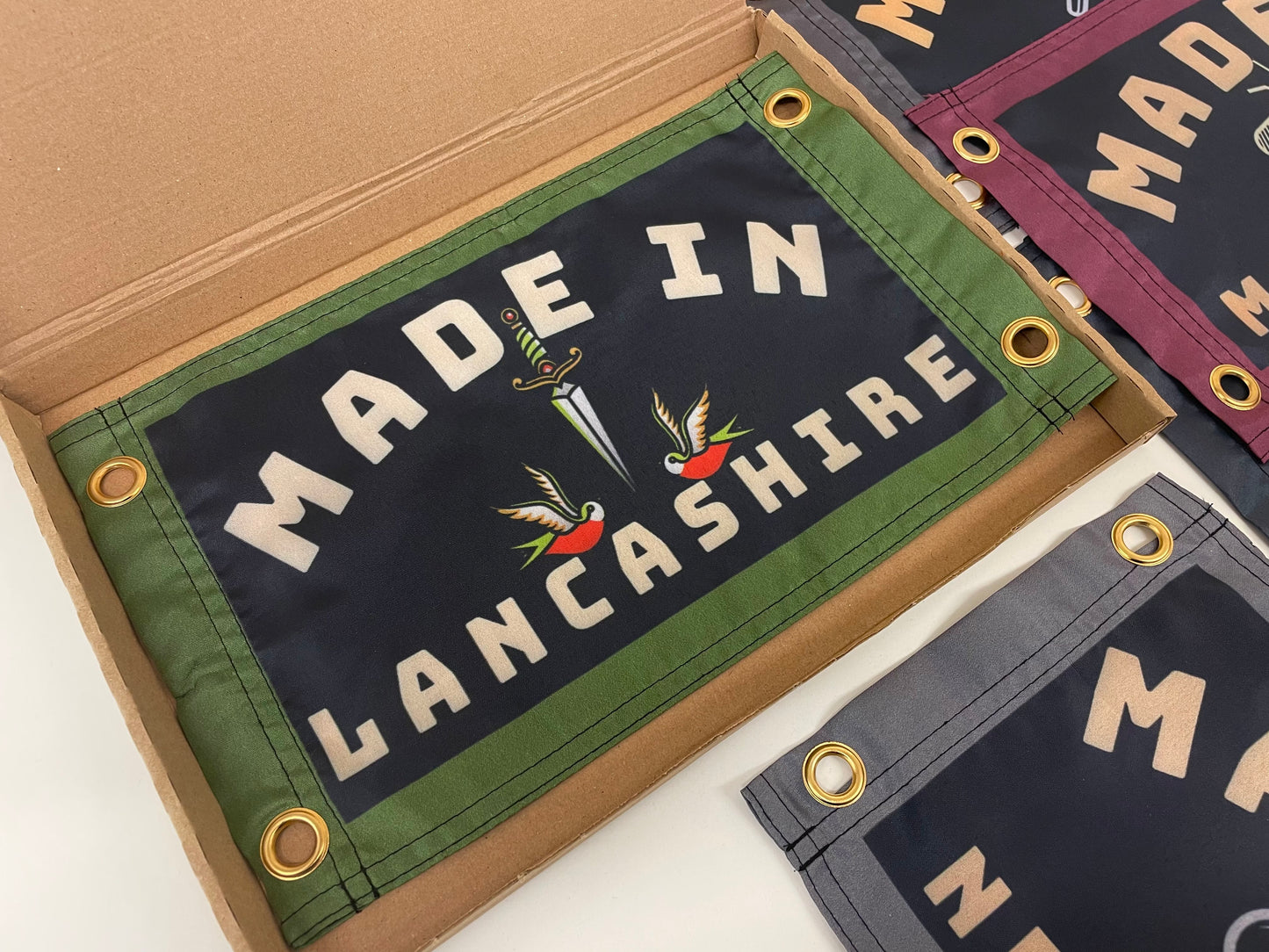 'MADE IN LANCASHIRE' Mini Flag Pennant