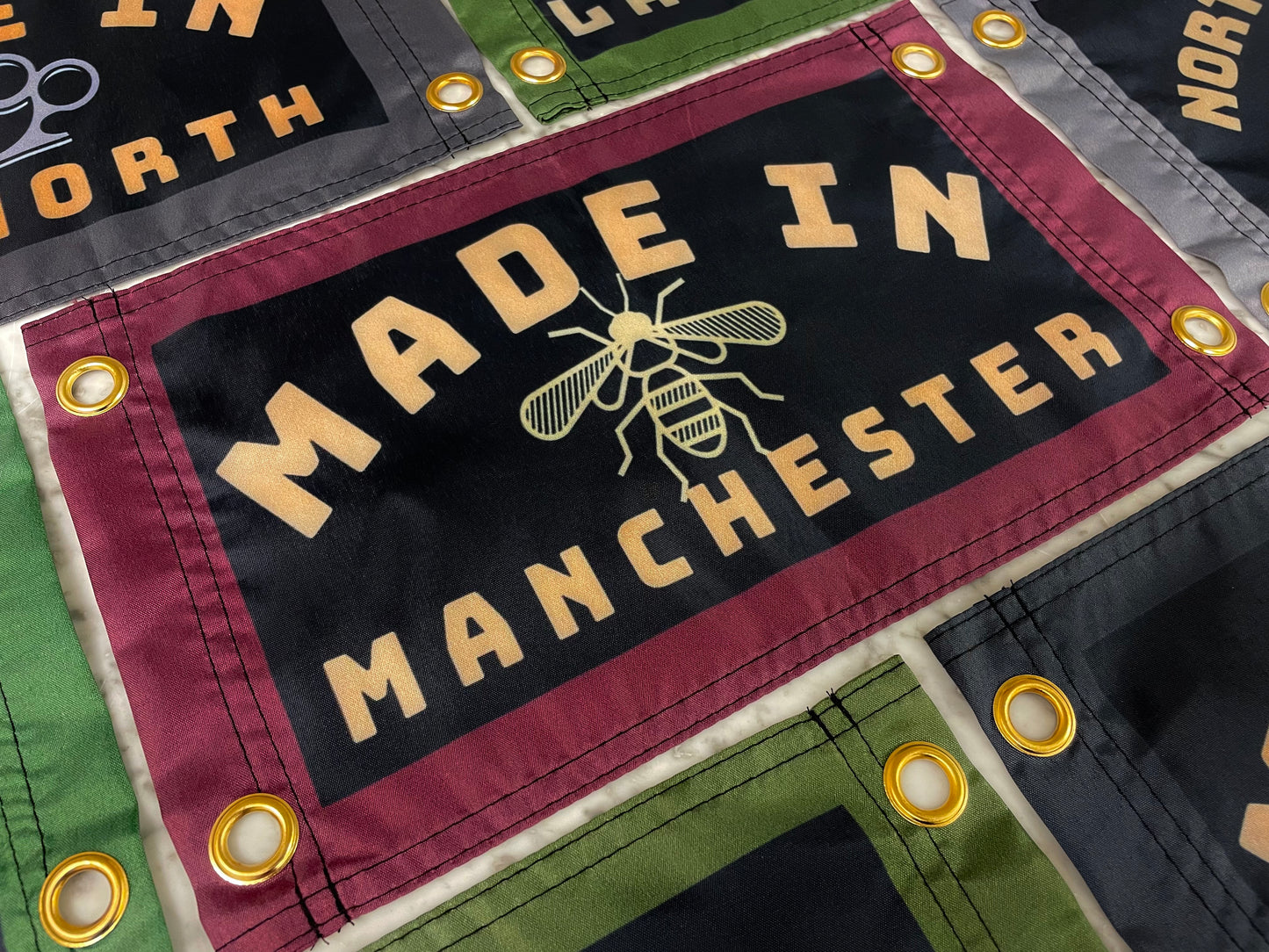 'MADE IN MANCHESTER' Mini Flag Pennant