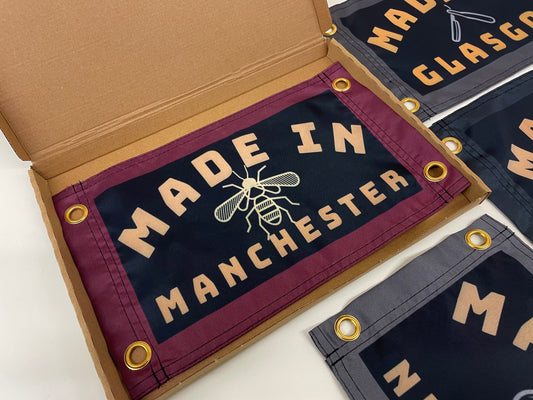 'MADE IN MANCHESTER' Mini Flag Pennant