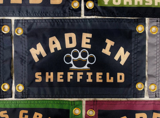 'MADE SHEFFIELD - KNUCKLEDUSTER' Mini Flag Pennant