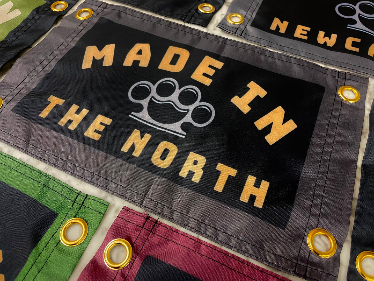 'MADE IN THE NORTH - KNUCKLEDUSTER' Mini Flag Pennant