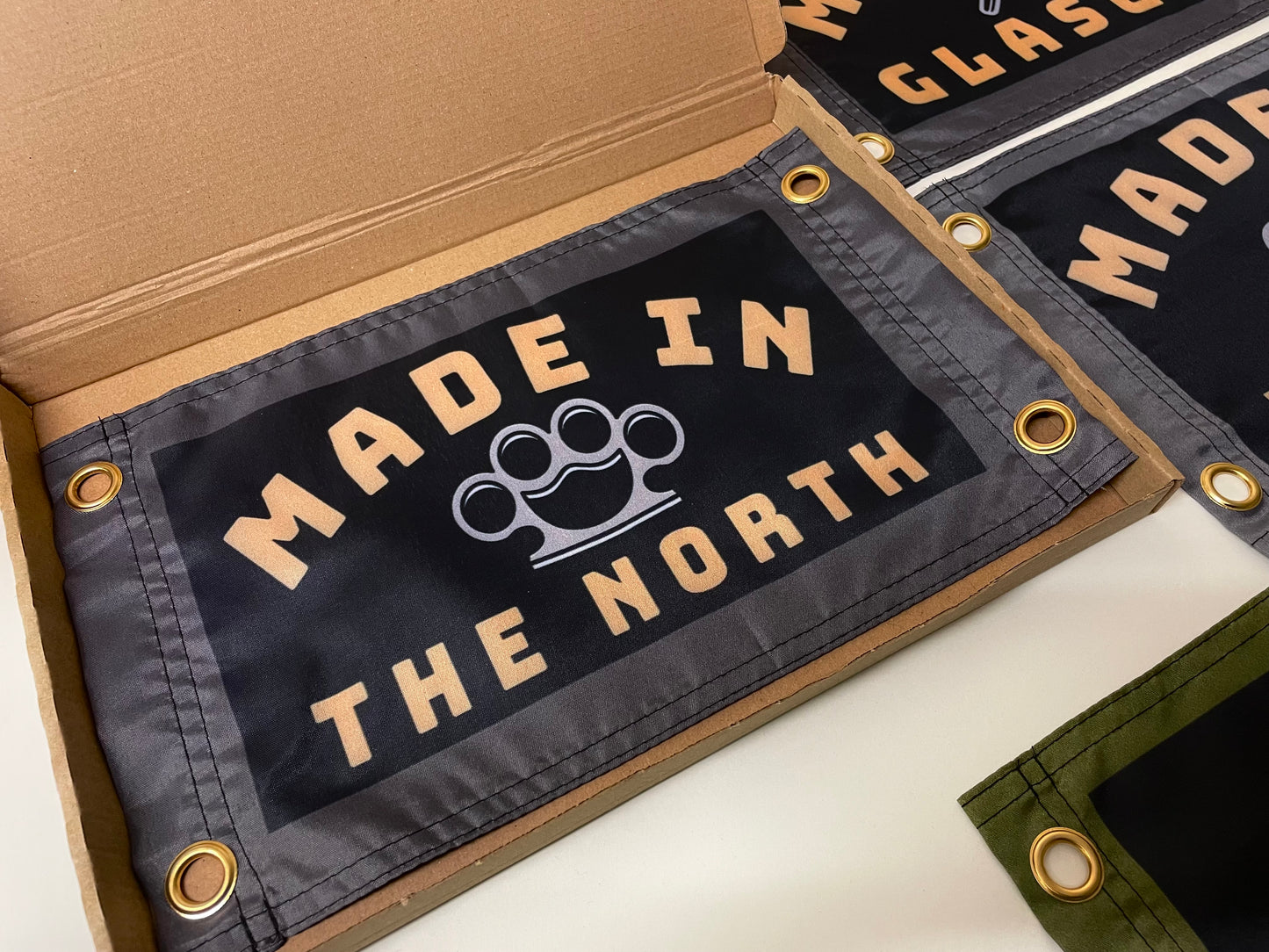 'MADE IN THE NORTH - KNUCKLEDUSTER' Mini Flag Pennant