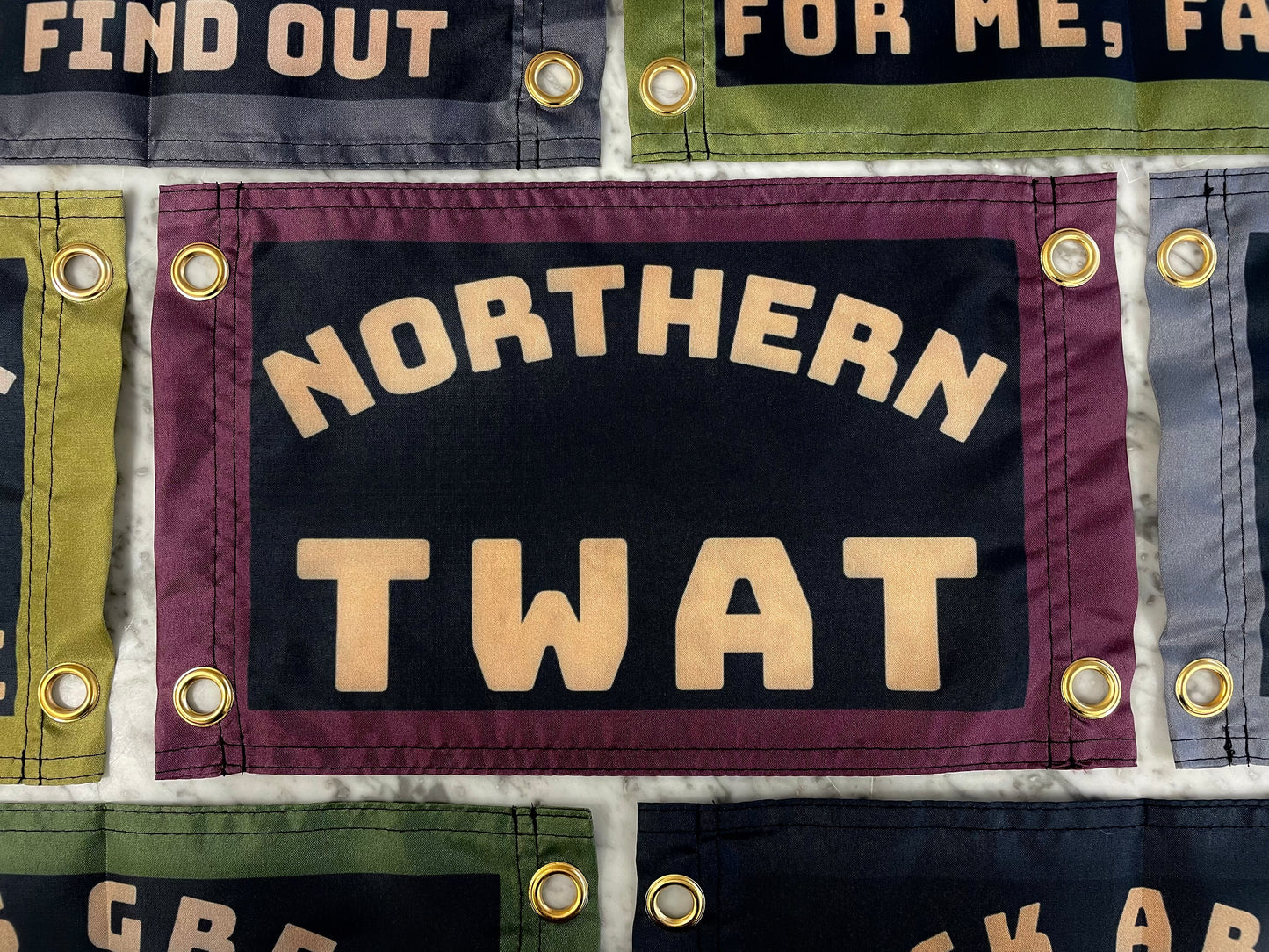 'NORTHERN TWAT' Mini Flag Pennant