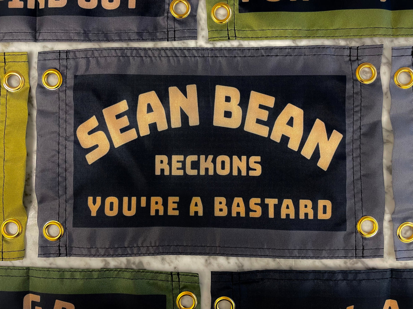 'SEAN BEAN RECKONS' Mini Flag Pennant