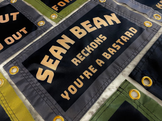 'SEAN BEAN RECKONS' Mini Flag Pennant