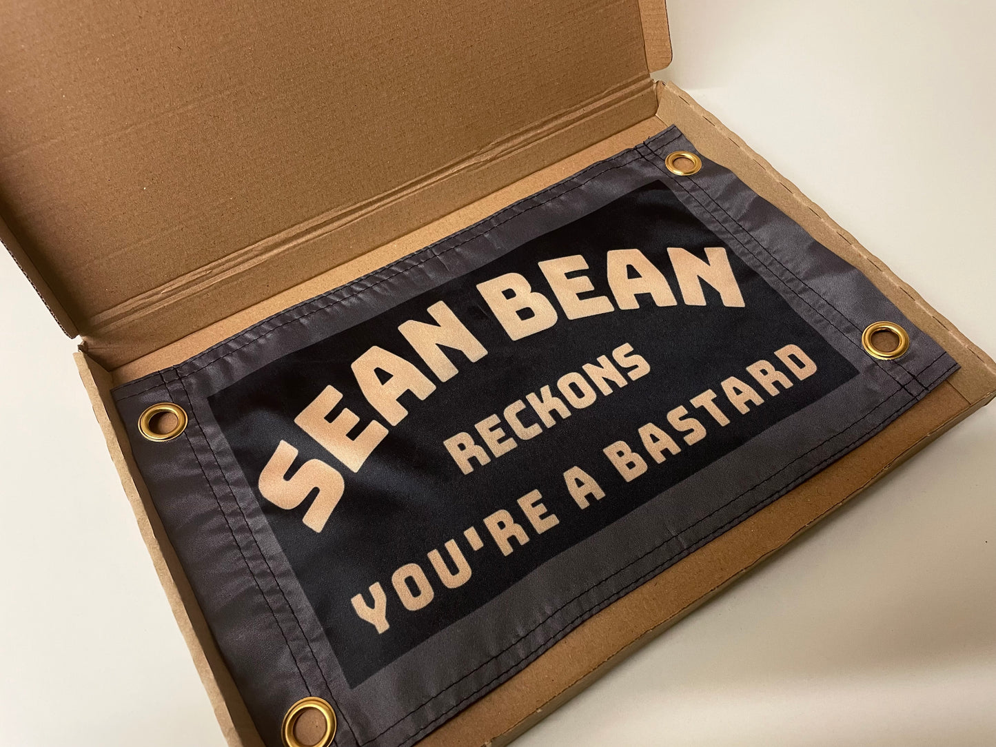 'SEAN BEAN RECKONS' Mini Flag Pennant