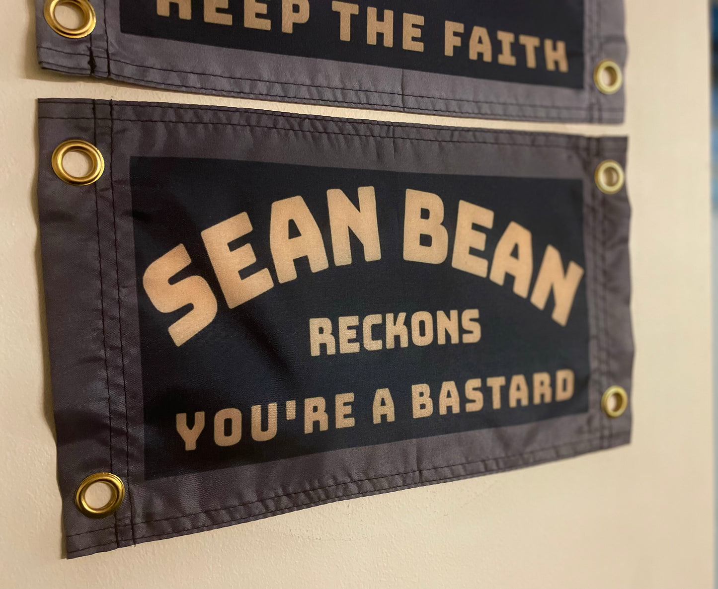 'SEAN BEAN RECKONS' Mini Flag Pennant